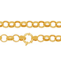 Corrente Portuguesa Bitola 9,50 mm 45 cm em Ouro 18K