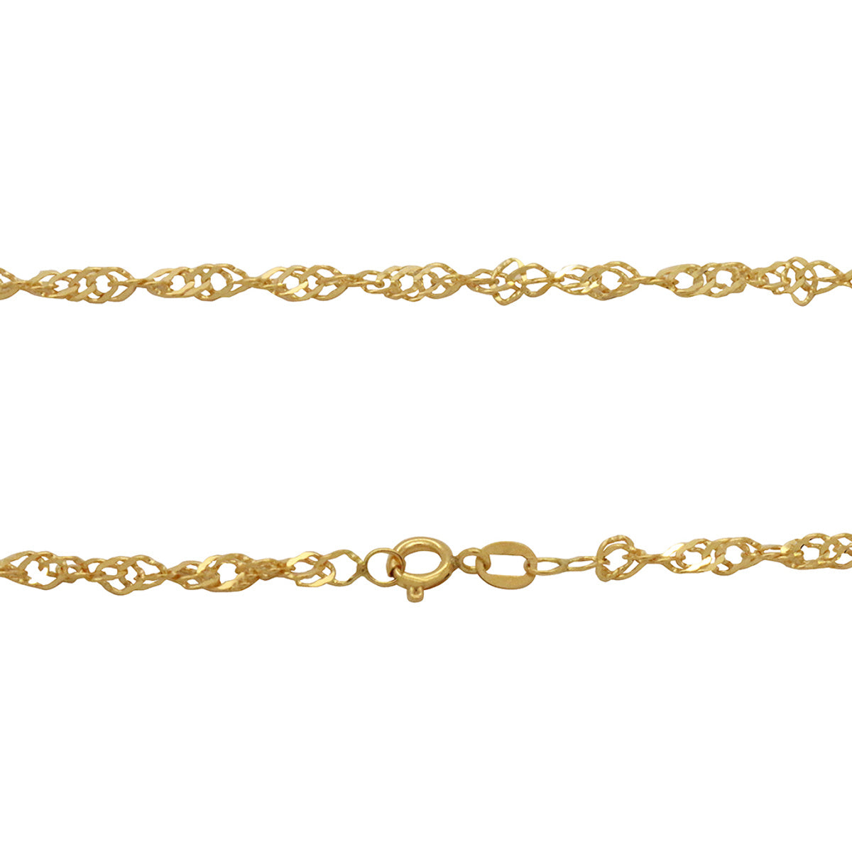 Corrente Singapura Bitola 2,30 mm Feminino em Ouro 18K