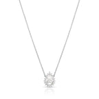 Colar de Prata 925 de Gota em Pedras Moissanites