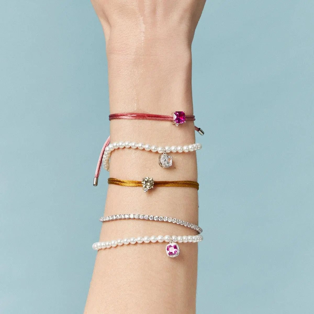 Pulseira de Prata 925 Pérola Shell com Pingente