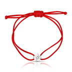 Pulseira de Prata 925 Regulável com Pedra Moissanite 8mm