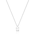 Colar de Prata 925 com Pingente em Cristal Oval
