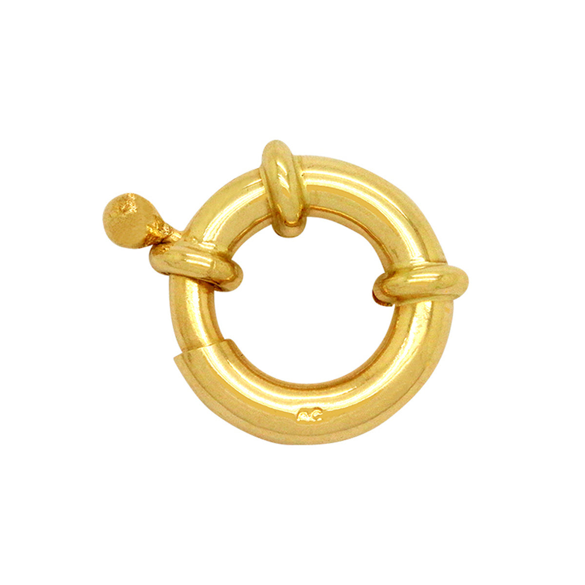 Fecho Boia Diâmetro 16 mm em Ouro 18K