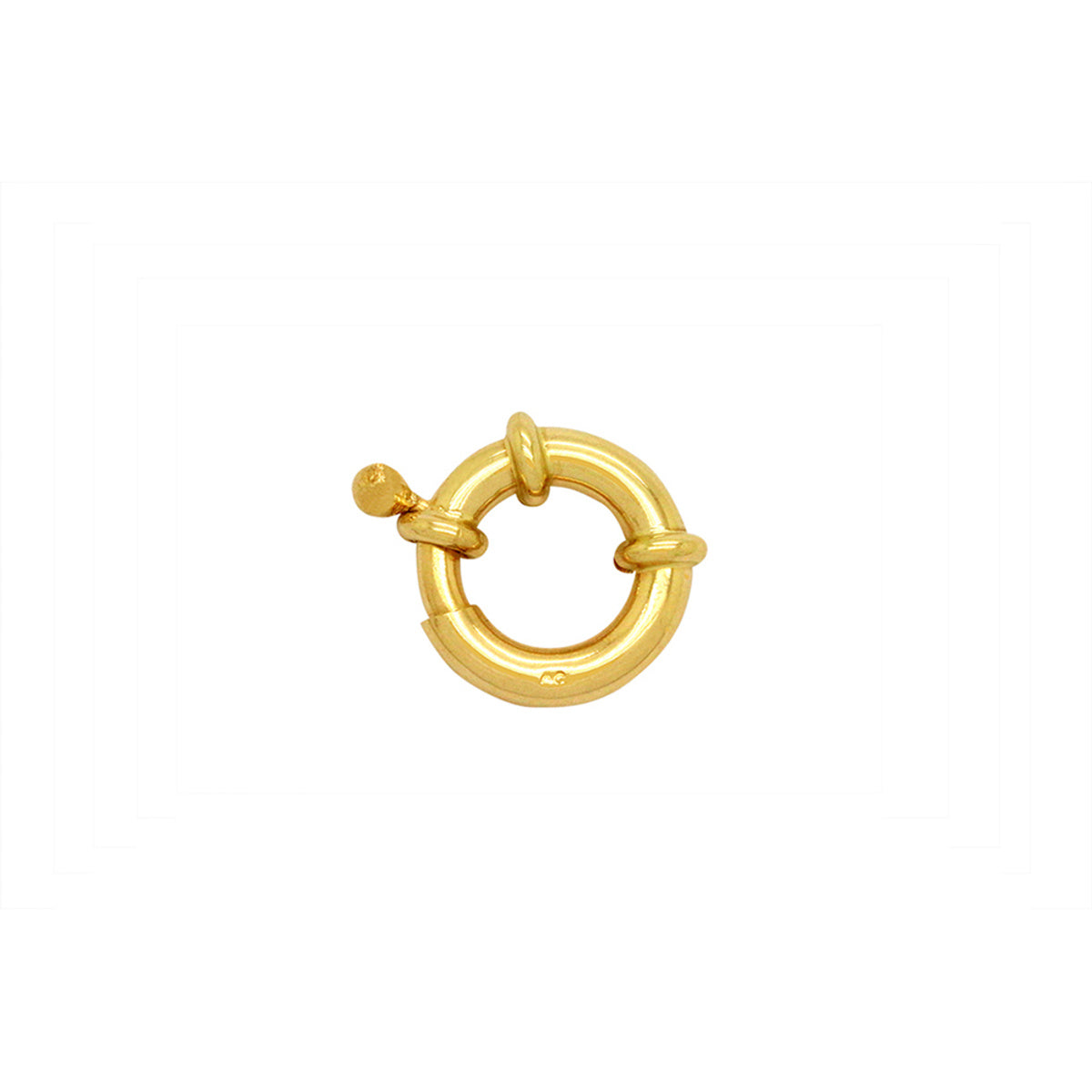 Fecho Boia Diâmetro 6 mm em Ouro 18K