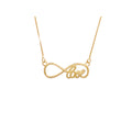 Gargantilha Veneziana Infinito Love Liso em Ouro 18K
