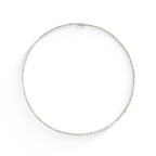 Gargantilha Riviera Clássica Diamantes 2,0mm em ouro branco – Rainha da Riviera