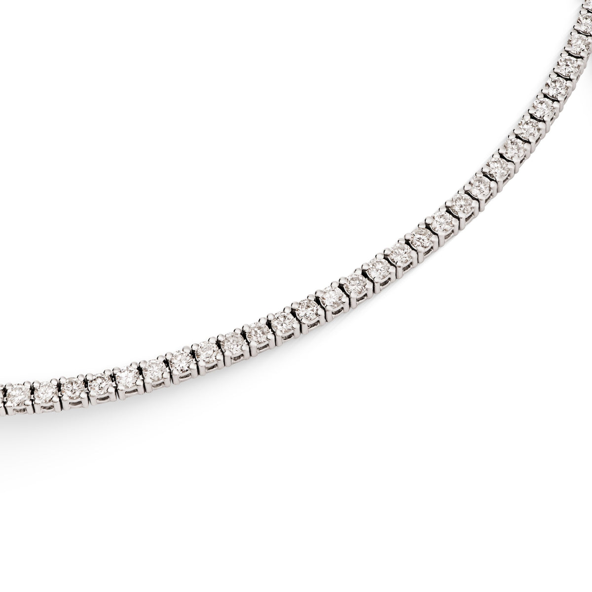 Gargantilha Riviera Clássica Diamantes 2,1mm em ouro branco – foto 3