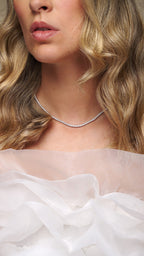 Gargantilha Riviera Clássica Diamantes 2,3mm em ouro branco – foto 2