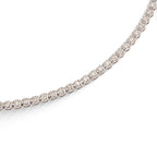 Gargantilha Riviera Coroa Diamantes 2,0mm em ouro branco – Rainha da Riviera