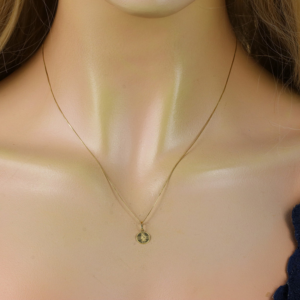 Pingente Chapa em Ouro 18K