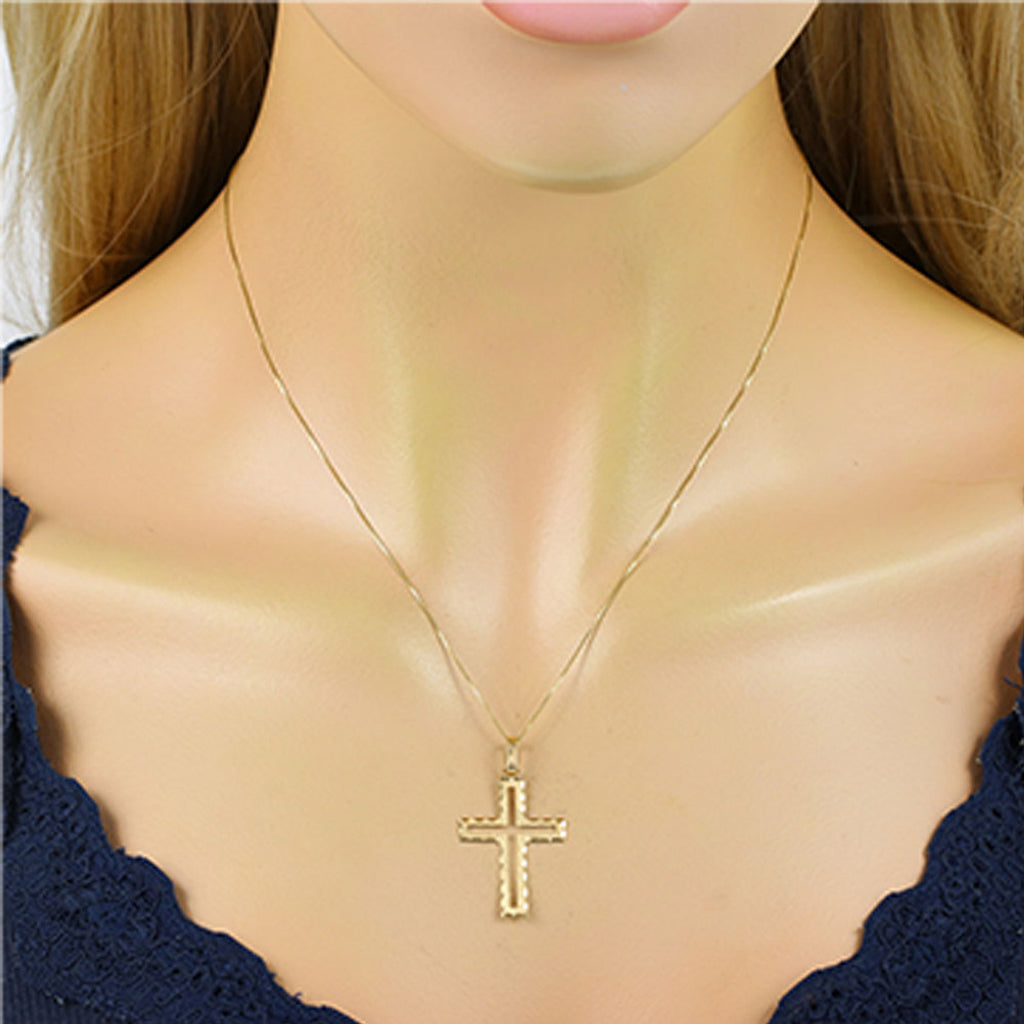 Pingente Cruz em Ouro 18K