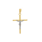 Pingente Cruz Rodinado em Ouro 18K