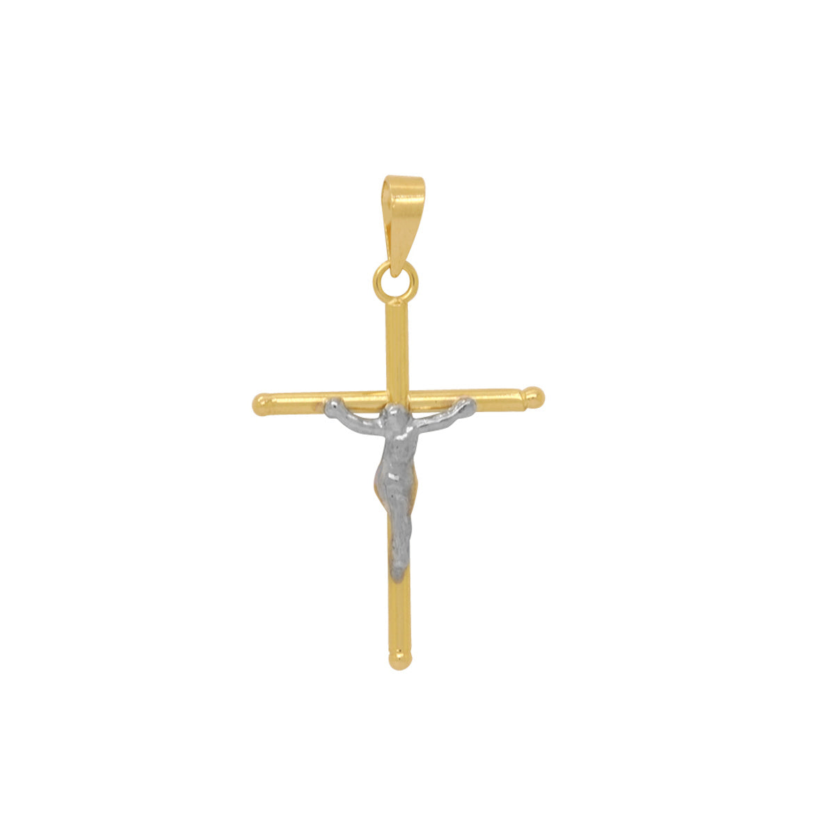 Pingente Cruz Rodinado em Ouro 18K