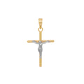 Pingente Cruz Rodinado em Ouro 18K