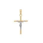 Pingente Cruz Rodinado em Ouro 18K