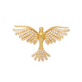 Pingente Espírito Santo Cravejado Zircônias em Ouro 18K