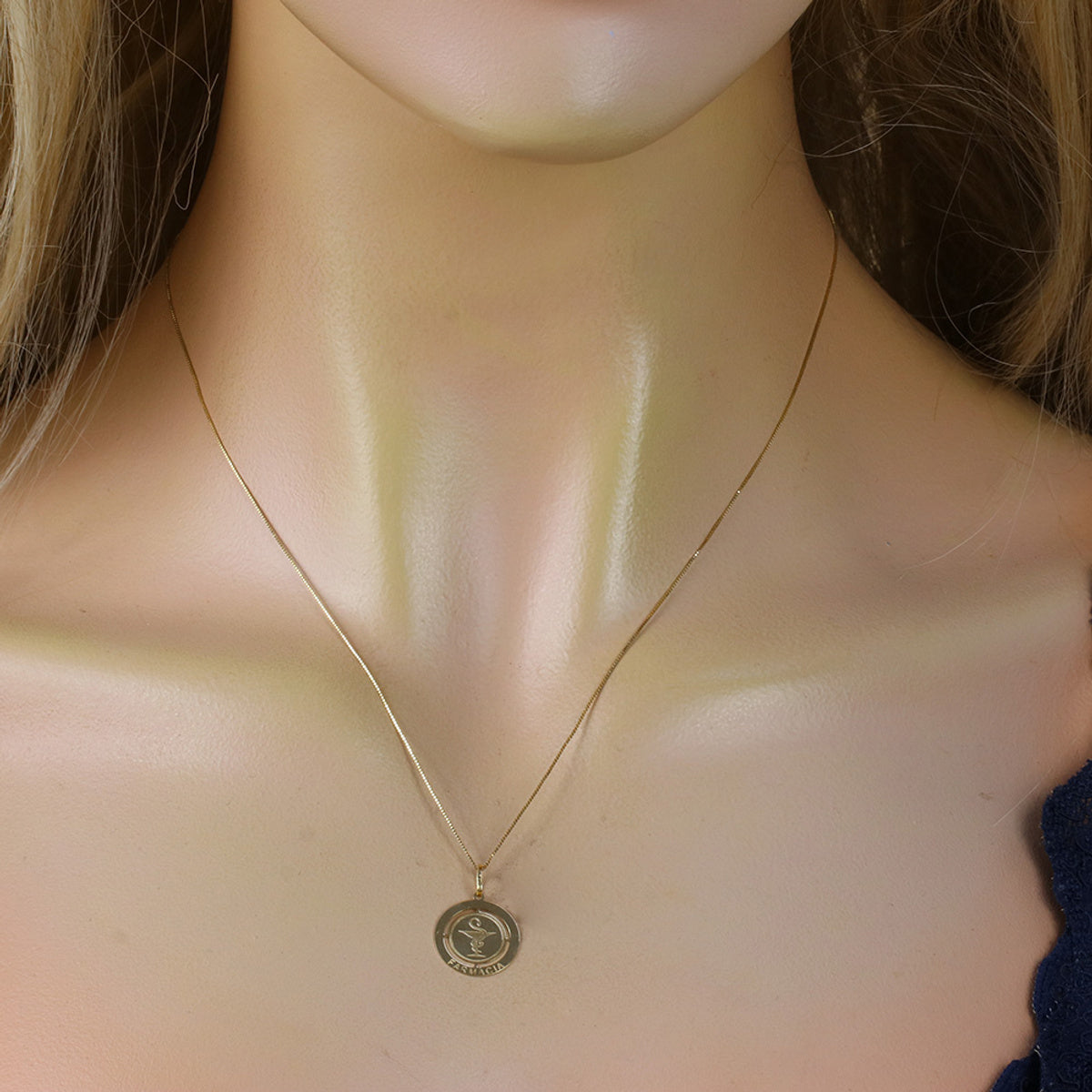Pingente Formatura Redondo em Ouro 18K