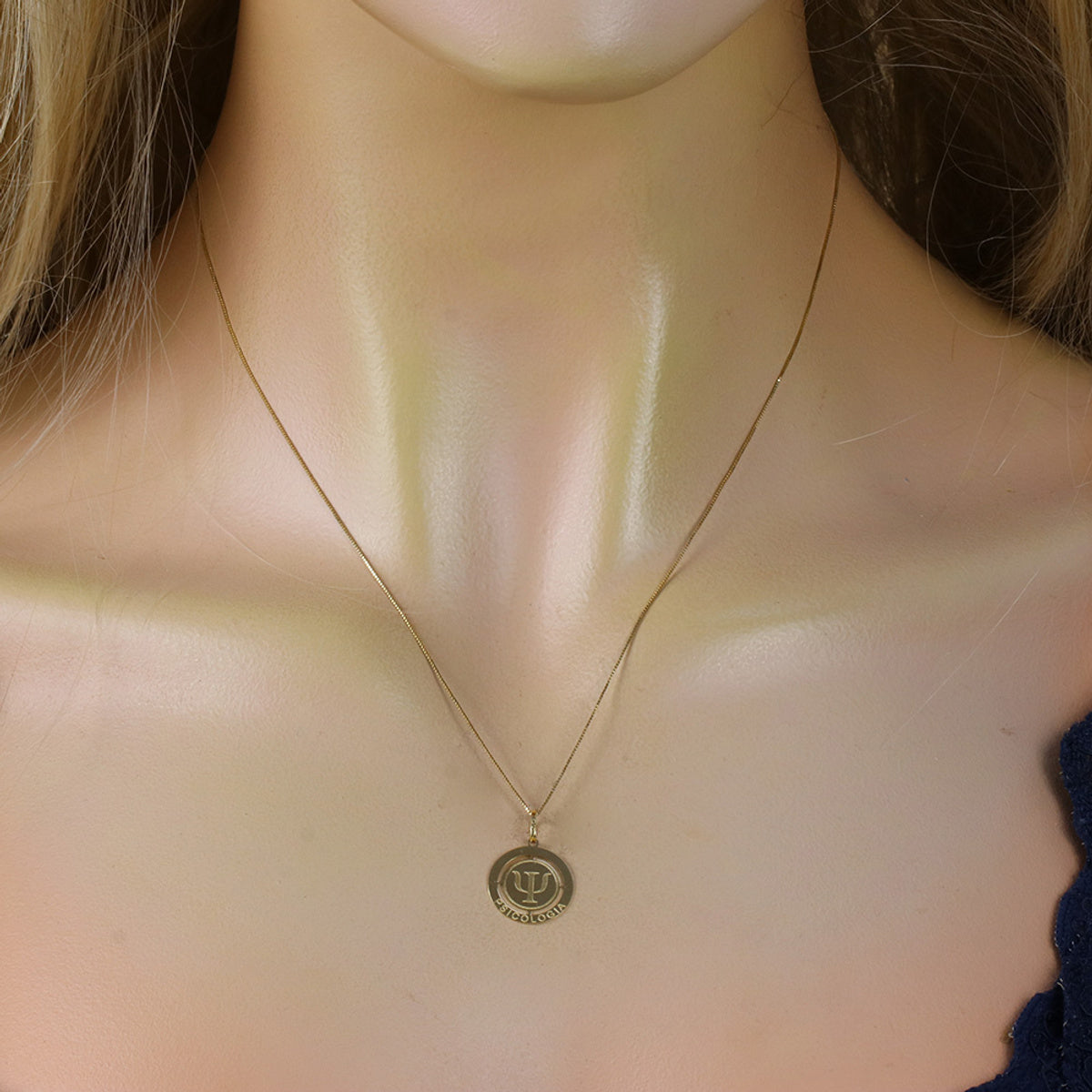 Pingente Formatura Redondo em Ouro 18K