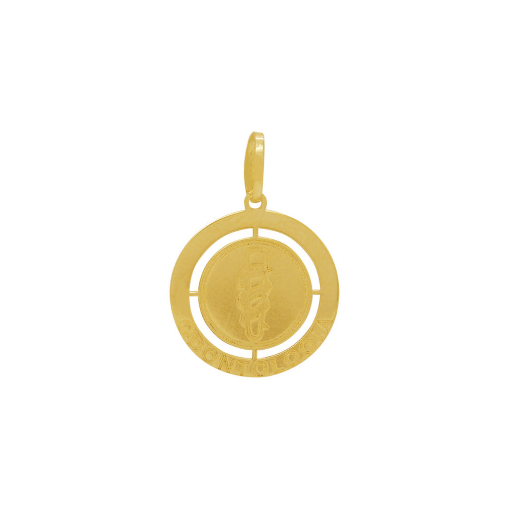 Pingente Formatura Redondo em Ouro 18K
