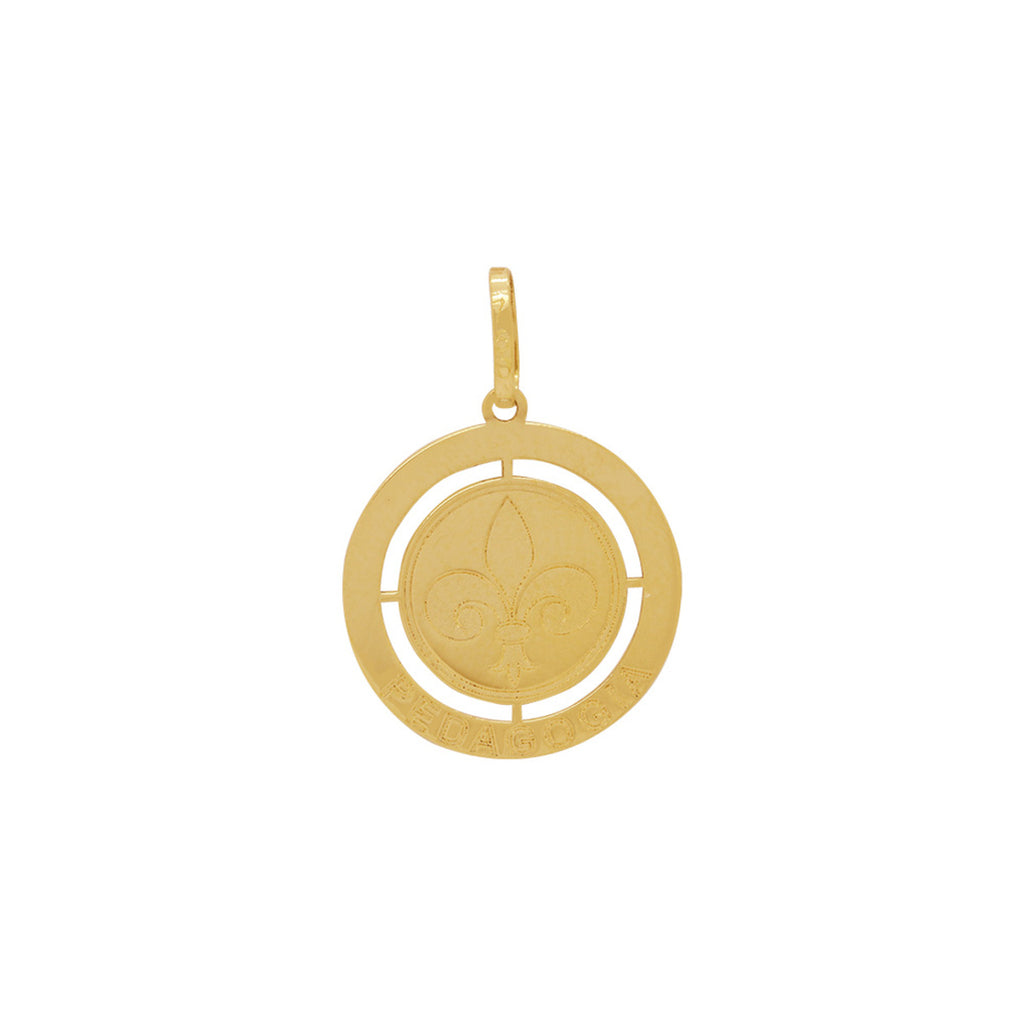 Pingente Formatura Redondo em Ouro 18K