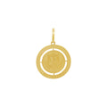 Pingente Formatura Redondo em Ouro 18K