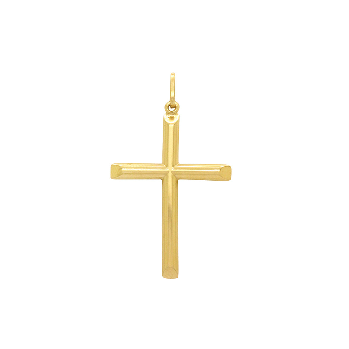 Pingente Grande Lisa Cruz Palito Grande Lisa em Ouro 18K