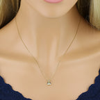 Pingente Nossa Sra. Aparecida Cravejada Zircônias em Ouro 18K