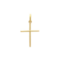 Pingente Palito Grande Fio Redondo Liso em Ouro 18K