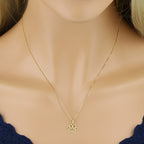 Pingente Pata Lisa Vazada em Ouro 18K