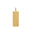 Pingente Placa Retangular em Ouro 18K
