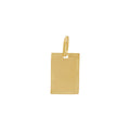 Pingente Retangular em Ouro 18K