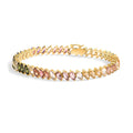 Pulseira Navete Colors em ouro amarelo – Rainha da Riviera