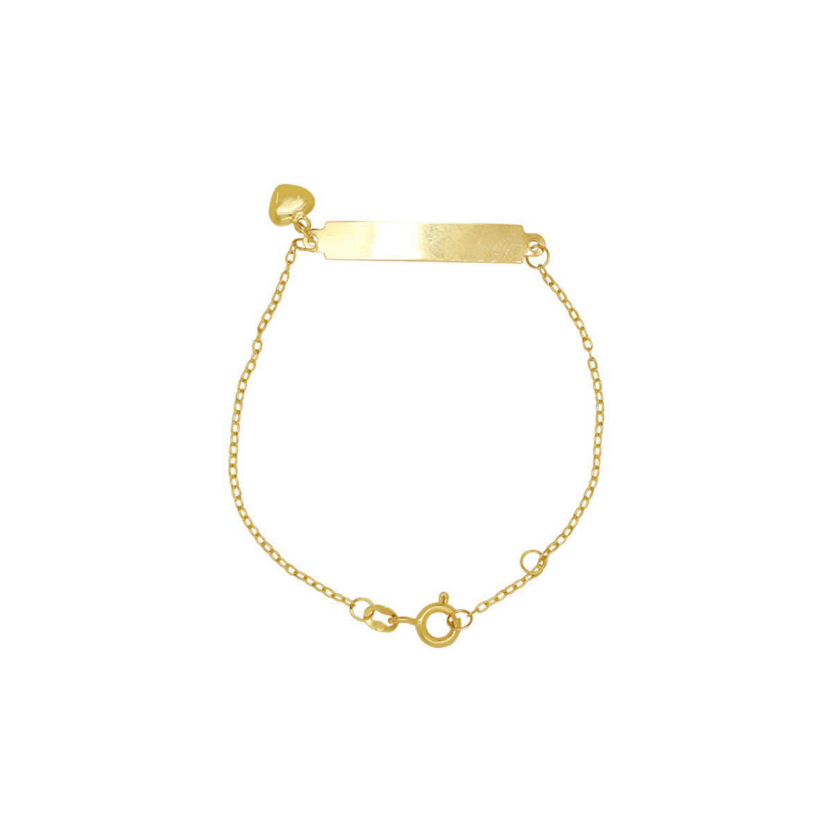 Pulseira Chapa 13 cm em Ouro 18K