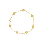 Pulseira de Elos da Rainha 19 cm em Ouro 18K