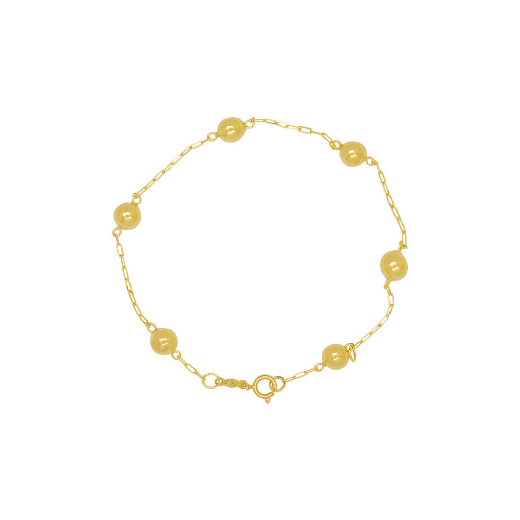 Pulseira de Elos da Rainha 19 cm em Ouro 18K