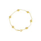 Pulseira de Elos da Rainha 19 cm em Ouro 18K