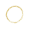 Pulseira de Elos da Rainha Bitola 4,10 mm 21 cm em Ouro 18K