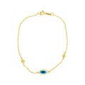 Pulseira de Elos da Rainha Desquinada Bitola 1,00 mm 18 cm em Ouro 18K