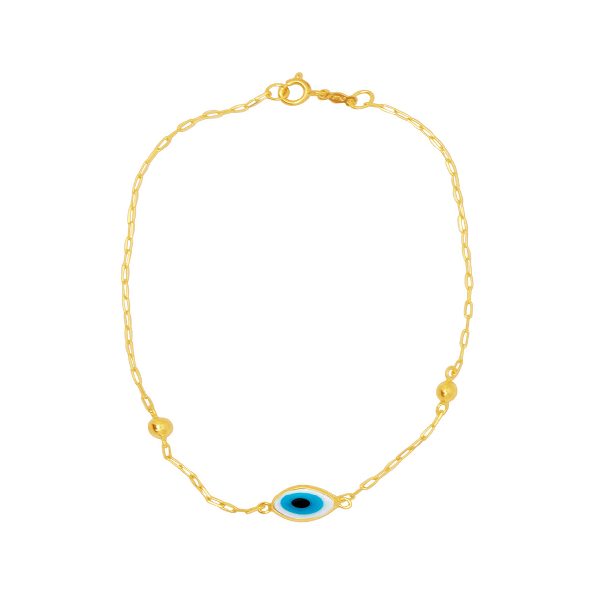 Pulseira de Elos da Rainha Desquinada Bitola 1,00 mm 18 cm em Ouro 18K