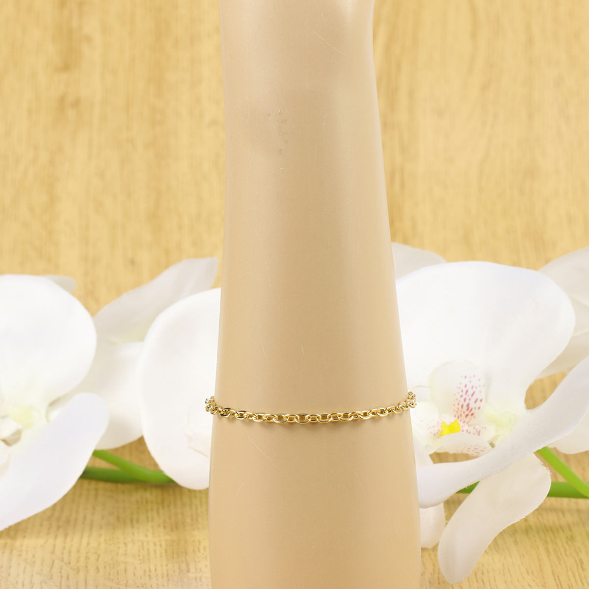 Pulseira Forzatina Bitola 3,70 mm 20 cm em Ouro 18K