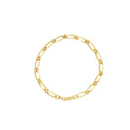 Pulseira Groumet 1x1 Bitola 4,60 mm em Ouro 18K
