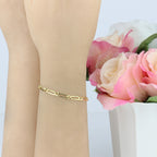 Pulseira Groumet 1x1 Bitola 4,60 mm em Ouro 18K