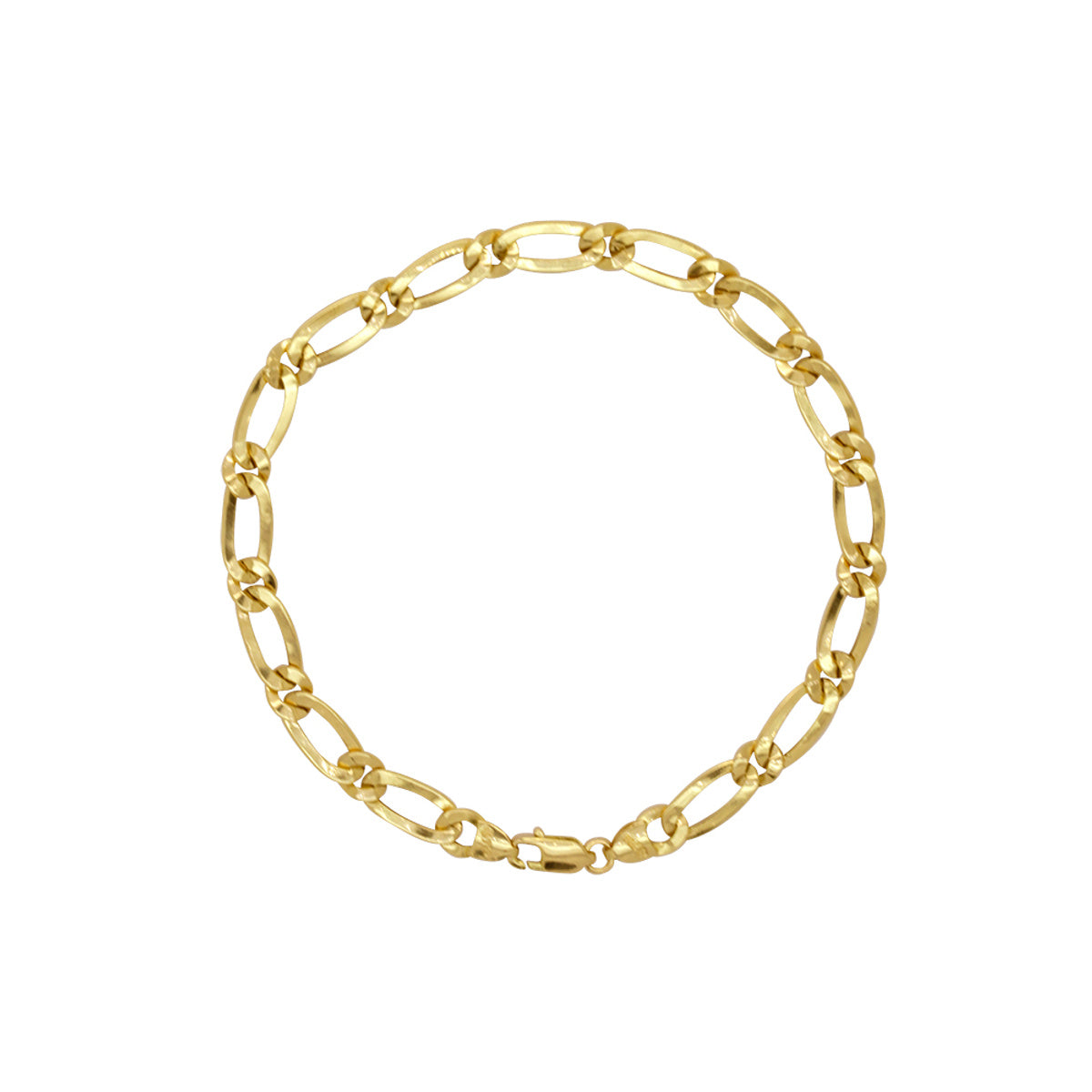 Pulseira Groumet 1x1 Bitola 5,60 mm em Ouro 18K