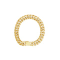 Pulseira Groumet Bitola 11 mm 22 cm em Ouro 18K