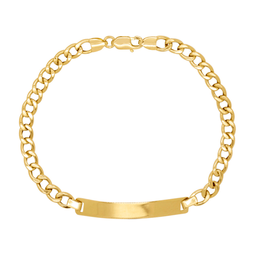Pulseira Groumet Bitola 4,60 mm em Ouro 18K