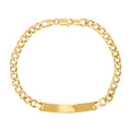 Pulseira Groumet Bitola 4,60 mm em Ouro 18K