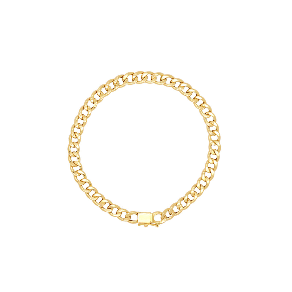 Pulseira Groumet Bitola 6,00 mm em Ouro 18K