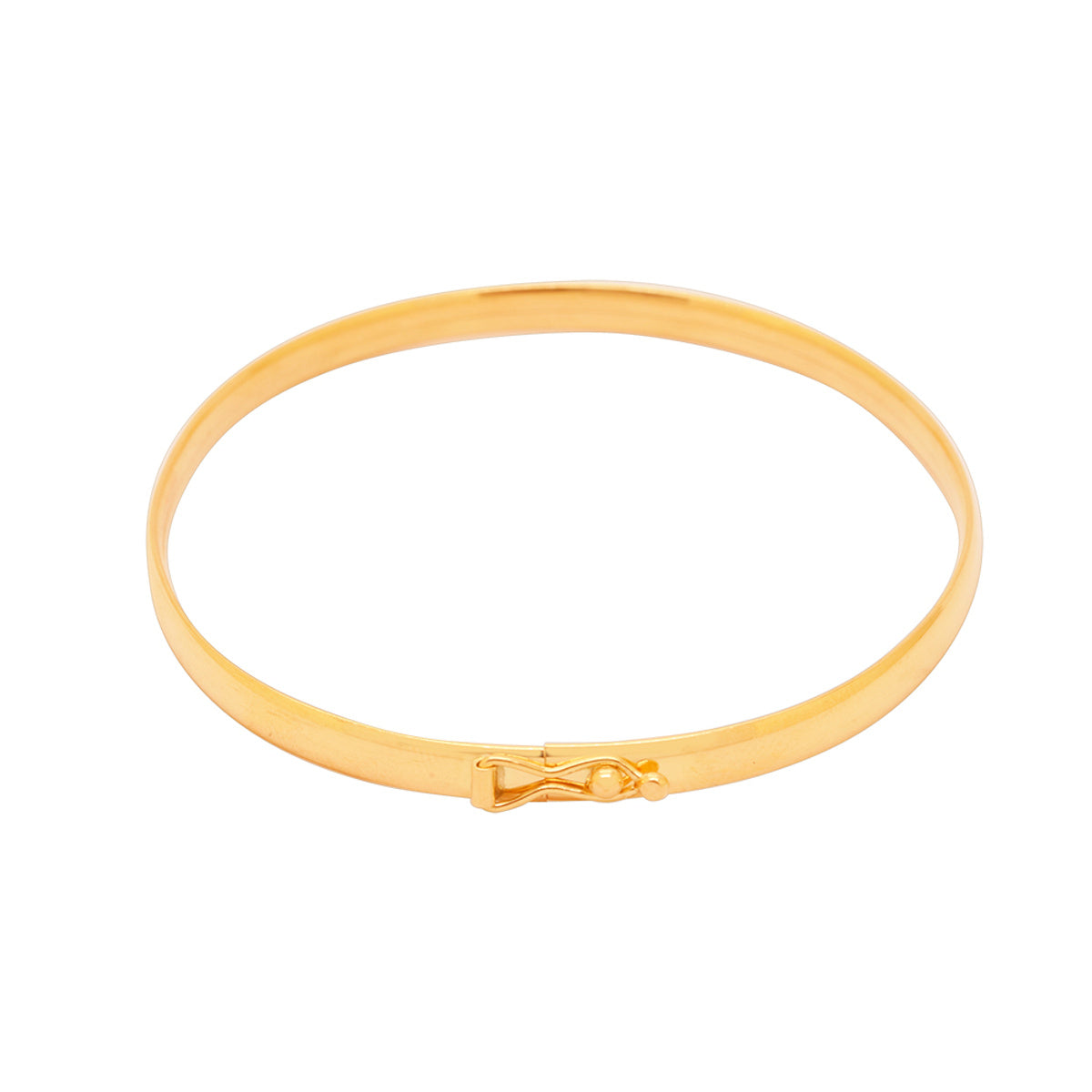 Pulseira Groumet Bitola 8,50 mm 21 cm em Ouro 18K