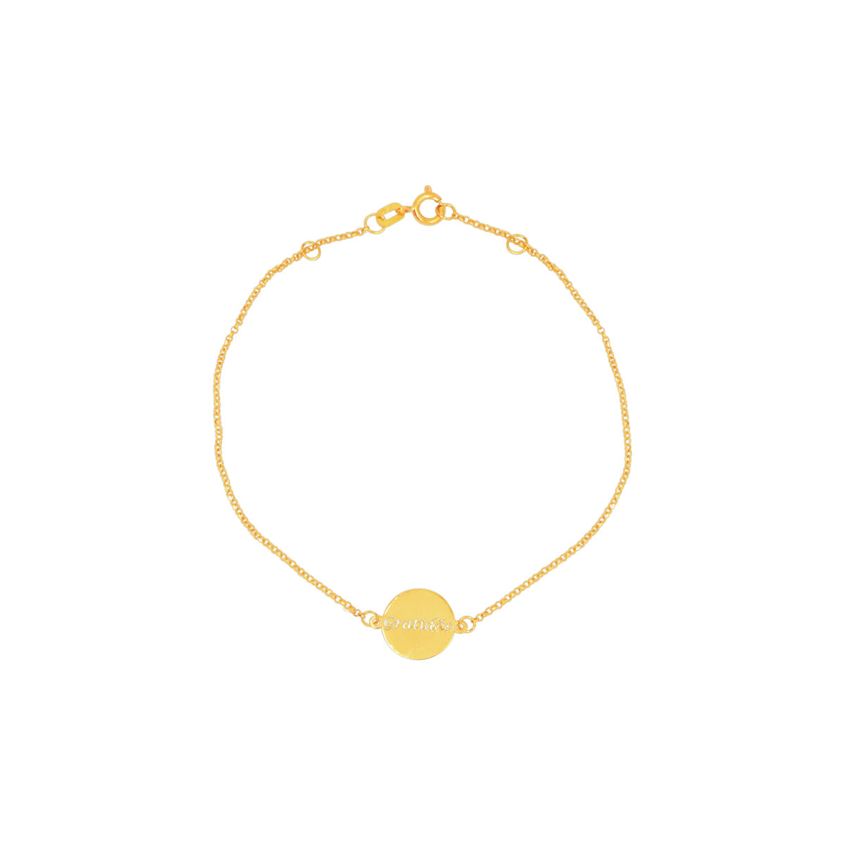 Pulseira Portuguesa 18 cm em Ouro 18K