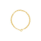 Pulseira Portuguesa Bitola 4,00 mm 19 cm em Ouro 18K